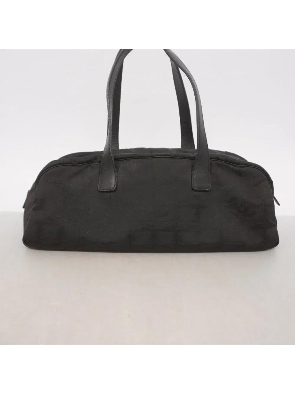 Chanel Handbag New Travel Nylon Black Silver